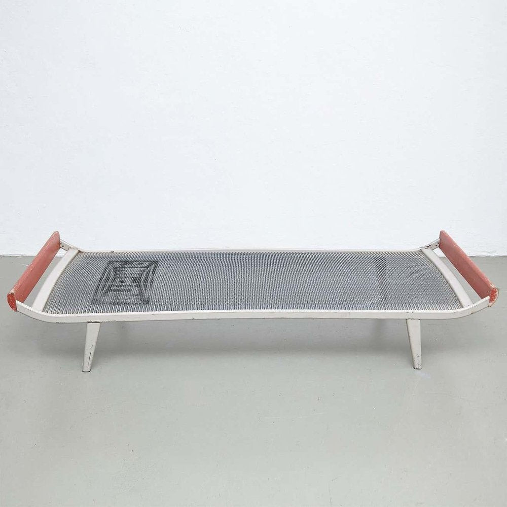 Mid-Century Modern Metal and Wood Daybed by Dick Cordemeijer, 1950