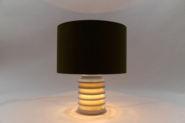 Mid-Century Modern Metal Table Lamp with Illuminated Base by Kaiser Leuchten, 1960s-KQB-1732073