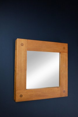 Mid-Century Modern Mirrors in Elm by Pierre Chapo, France, 1970s, Set of 2-TRW-1702345