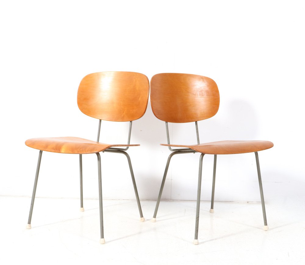 Mid-Century Modern Model 116 Side Chairs by Wim Rietveld for Gispen, 1950s, Set of 2-MY-1799111