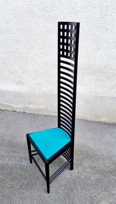 Mid-Century Modern Model 292 Hill House Chair by Charles Rennie Mackintosh, Italy, 1980s-PUG-1802426