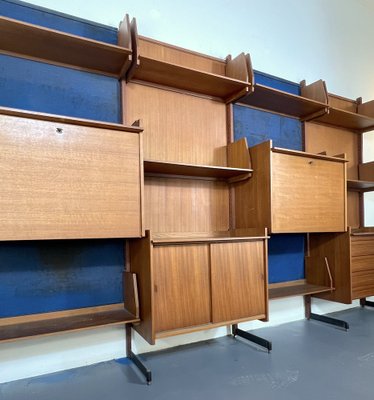 Mid-Century Modern Modular Wood Bookcase, 1950s-OT-1320737