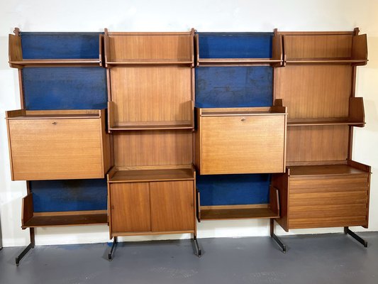 Mid-Century Modern Modular Wood Bookcase, 1950s-OT-1320737