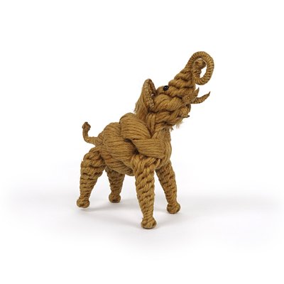 Mid-Century Modern Movable Elephant in Rope and Iron Wire by Jørgen Bloch-RY-1702538