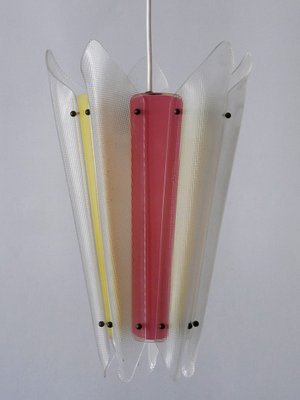 Mid-Century Modern Multi-Colored Pendant Lamp in Acrylic Glass, Germany, 1960s-WPT-1168263