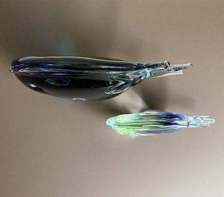 Mid-Century Modern Murano Glass Fish by Vincenzo Nason, Italy, 1960s, Set of 2-LL-1776336