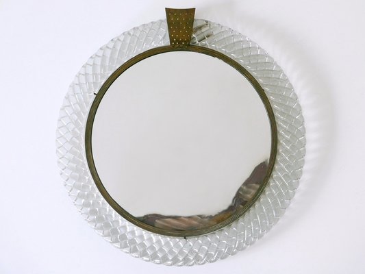 Mid-Century Modern Murano Glass Frame Wall Mirror by Carlo Scarpa for Venini, Italy, 1950s-WPT-1749062