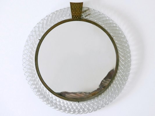 Mid-Century Modern Murano Glass Frame Wall Mirror by Carlo Scarpa for Venini, Italy, 1950s-WPT-1749062