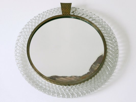 Mid-Century Modern Murano Glass Frame Wall Mirror by Carlo Scarpa for Venini, Italy, 1950s-WPT-1749062