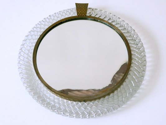 Mid-Century Modern Murano Glass Frame Wall Mirror by Carlo Scarpa for Venini, Italy, 1950s-WPT-1749062