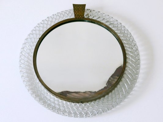 Mid-Century Modern Murano Glass Frame Wall Mirror by Carlo Scarpa for Venini, Italy, 1950s-WPT-1749062