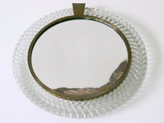 Mid-Century Modern Murano Glass Frame Wall Mirror by Carlo Scarpa for Venini, Italy, 1950s-WPT-1749062