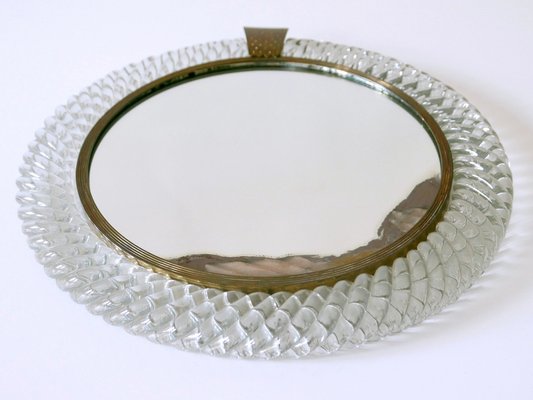 Mid-Century Modern Murano Glass Frame Wall Mirror by Carlo Scarpa for Venini, Italy, 1950s-WPT-1749062