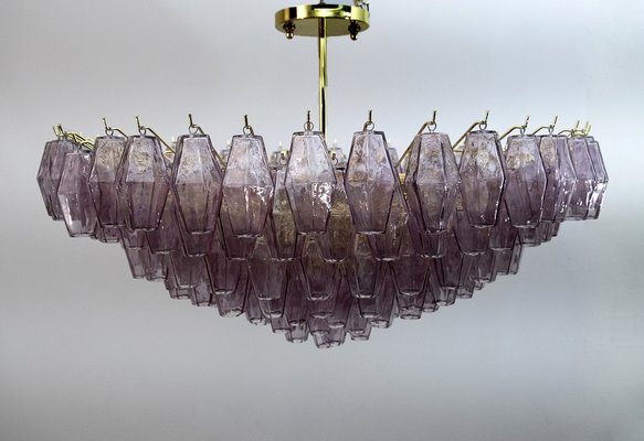 Mid-Century Modern Murano Glass Poliedri Chandelier by Carlo Scarpa for Venini, 1970s-FER-1396371