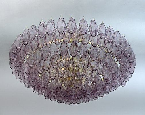 Mid-Century Modern Murano Glass Poliedri Chandelier by Carlo Scarpa for Venini, 1970s-FER-1396371