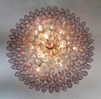 Mid-Century Modern Murano Glass Poliedri Chandelier by Carlo Scarpa for Venini, 1970s-FER-1396371