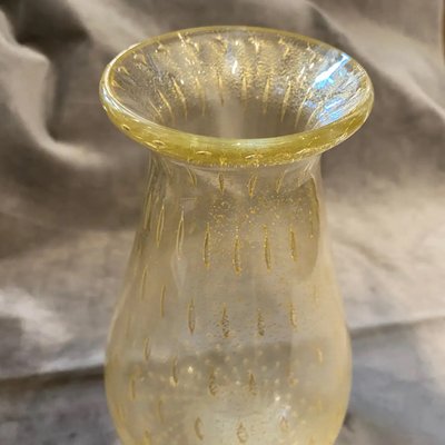 Mid-Century Modern Murano Glass Vase in the Style of Barovier, 1960s-NMK-1299632