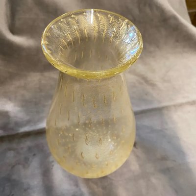 Mid-Century Modern Murano Glass Vase in the Style of Barovier, 1960s-NMK-1299632