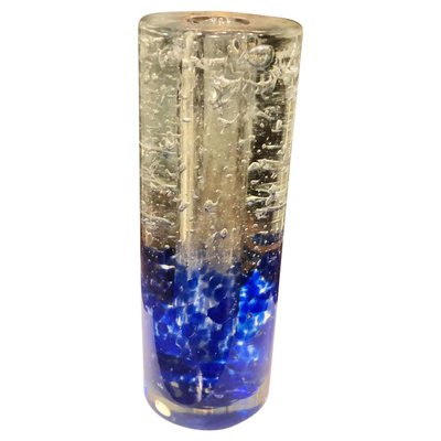 Mid-Century Modern Murano Sommerso Blue Art Glass Vase, Italy, 1960s-HQI-1281103