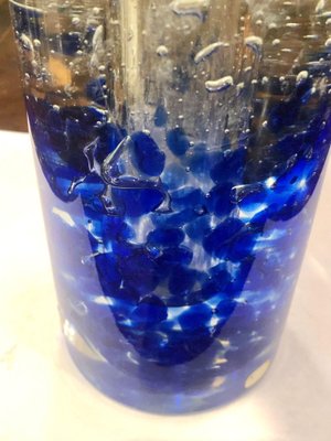 Mid-Century Modern Murano Sommerso Blue Art Glass Vase, Italy, 1960s-HQI-1281103