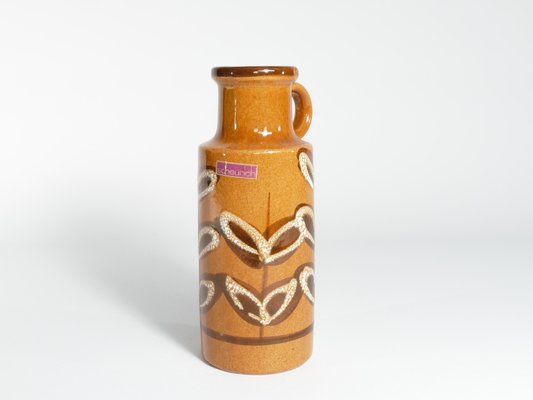 Mid-Century Modern Mustard Yellow Vase by Scheurich, Germany, 1970s-RUK-1758074