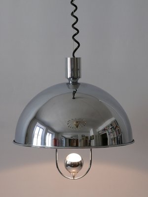 Mid-Century Modern Nickel-Plated Brass Pendant Lamp by Florian Schulz, 1970s-WPT-1010147