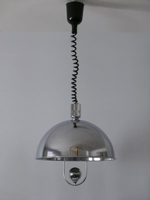 Mid-Century Modern Nickel-Plated Brass Pendant Lamp by Florian Schulz, 1970s-WPT-1010147