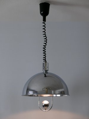 Mid-Century Modern Nickel-Plated Brass Pendant Lamp by Florian Schulz, 1970s-WPT-1010147