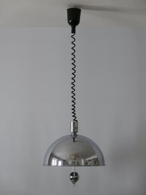 Mid-Century Modern Nickel-Plated Brass Pendant Lamp by Florian Schulz, 1970s-WPT-1010147