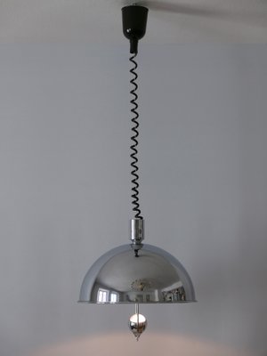 Mid-Century Modern Nickel-Plated Brass Pendant Lamp by Florian Schulz, 1970s-WPT-1010147