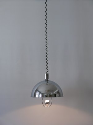 Mid-Century Modern Nickel-Plated Brass Pendant Lamp by Florian Schulz, 1970s-WPT-1010147