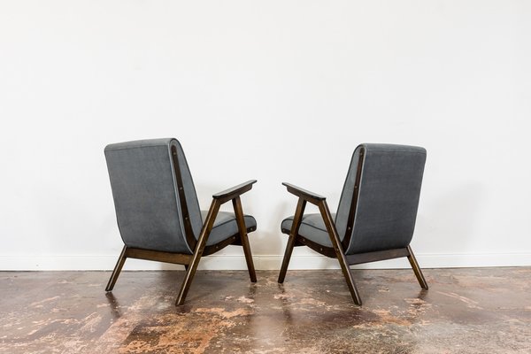 Mid-Century Modern Oak Armchairs, 1960s, Set of 2-IXL-1746939