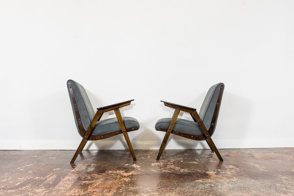 Mid-Century Modern Oak Armchairs, 1960s, Set of 2-IXL-1746939