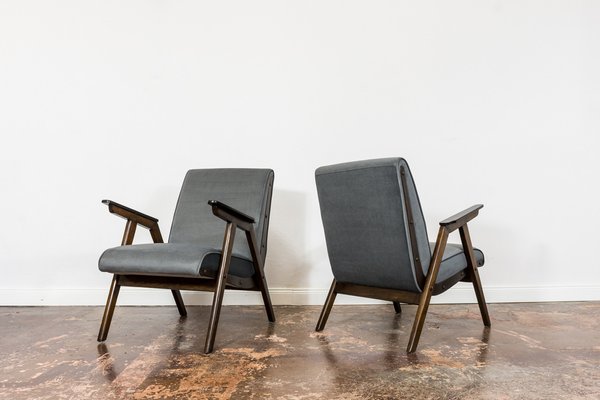 Mid-Century Modern Oak Armchairs, 1960s, Set of 2-IXL-1746939