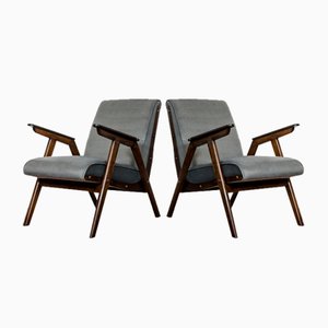 Mid-Century Modern Oak Armchairs, 1960s, Set of 2-IXL-1746939