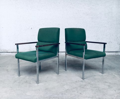 Mid-Century Modern Office Armchairs from Brune, Germany, 1960s, Set of 2-RQV-920163