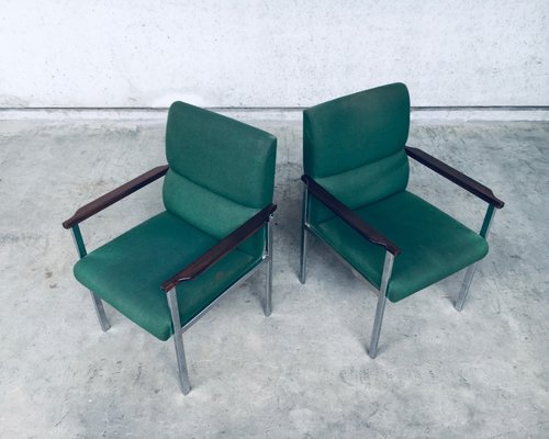 Mid-Century Modern Office Armchairs from Brune, Germany, 1960s, Set of 2-RQV-920163