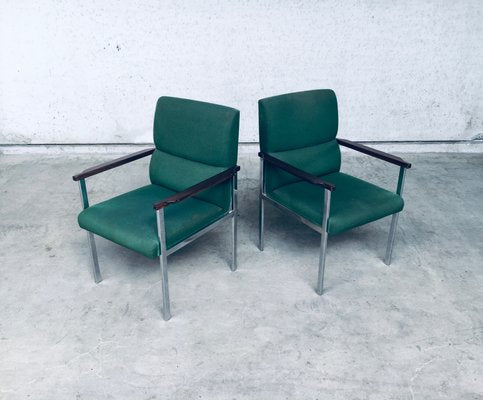 Mid-Century Modern Office Armchairs from Brune, Germany, 1960s, Set of 2-RQV-920163