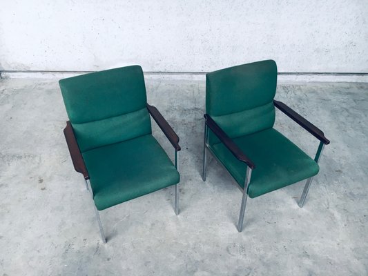 Mid-Century Modern Office Armchairs from Brune, Germany, 1960s, Set of 2-RQV-920163