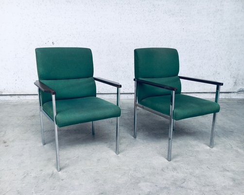 Mid-Century Modern Office Armchairs from Brune, Germany, 1960s, Set of 2-RQV-920163