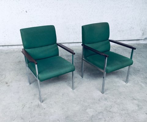 Mid-Century Modern Office Armchairs from Brune, Germany, 1960s, Set of 2-RQV-920163