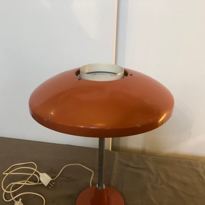 Mid-Century Modern Orange and White Mod. 8022 Table Lamp from Stilnovo, 1960s-NMK-696329