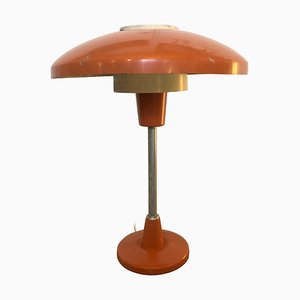 Mid-Century Modern Orange and White Mod. 8022 Table Lamp from Stilnovo, 1960s-NMK-696329