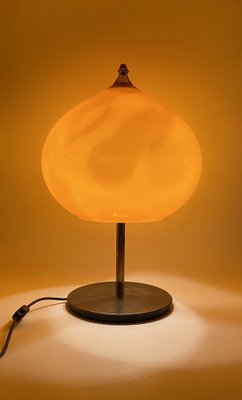 Mid-Century Modern Orange Glass Table Lamp by Alessandro Pianon for Vistosi, Italy, 1960s-TXN-1819374