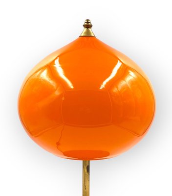 Mid-Century Modern Orange Glass Table Lamp by Alessandro Pianon for Vistosi, Italy, 1960s-TXN-1819374