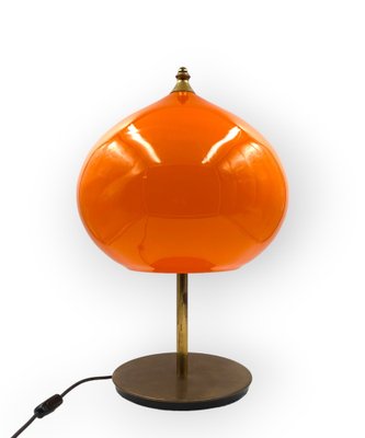 Mid-Century Modern Orange Glass Table Lamp by Alessandro Pianon for Vistosi, Italy, 1960s-TXN-1819374