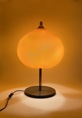 Mid-Century Modern Orange Glass Table Lamp by Alessandro Pianon for Vistosi, Italy, 1960s-TXN-1819374