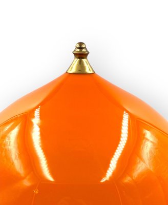 Mid-Century Modern Orange Glass Table Lamp by Alessandro Pianon for Vistosi, Italy, 1960s-TXN-1819374