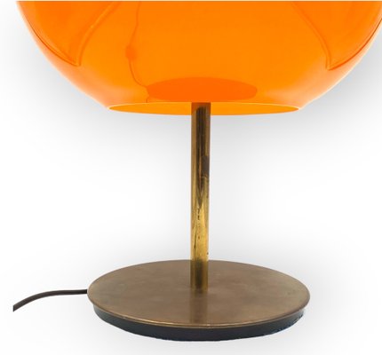 Mid-Century Modern Orange Glass Table Lamp by Alessandro Pianon for Vistosi, Italy, 1960s-TXN-1819374