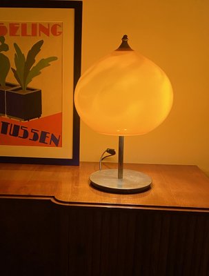 Mid-Century Modern Orange Glass Table Lamp by Alessandro Pianon for Vistosi, Italy, 1960s-TXN-1819374